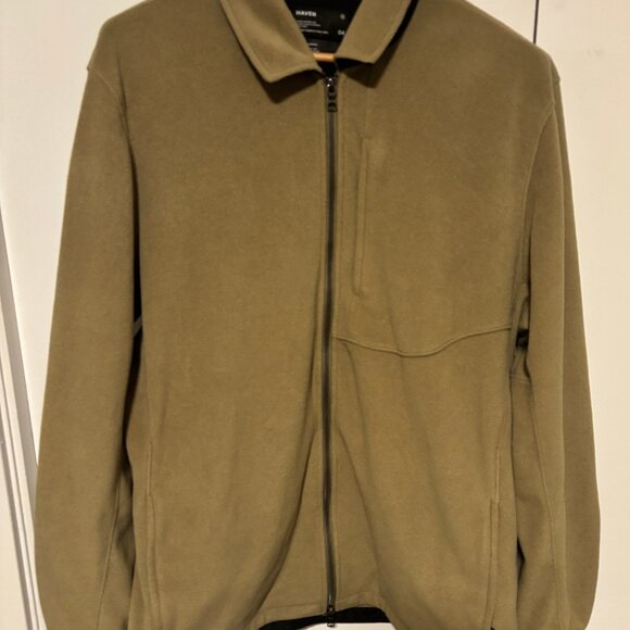 $395 Haven Green Full-Zip Polartec Fleece Guide Jacket - Large Made in Canada - Picture 4 of 12